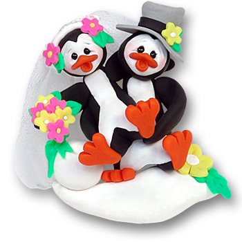 Petey & Polly<br>Bride & Groom<br>Personalized Wedding Ornament