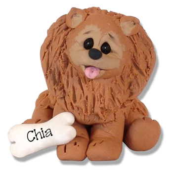 "Chia" The Pomeranian Puppy Pal Ornament Limited Edition