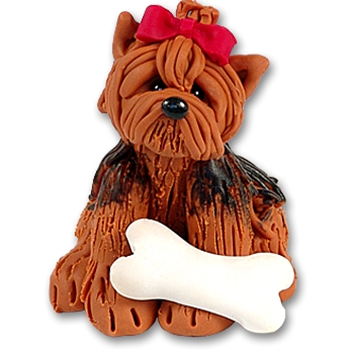 "Nugget" The Yorkie<br>Dog Ornament