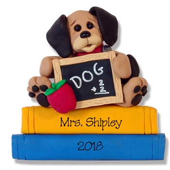 Dog Teacher / School Ornament - Personalized Teacher Ornament Limited Edition