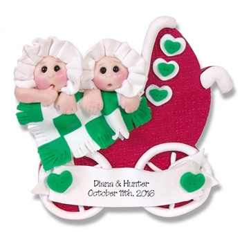 Twins Baby's 1st Christmas Ornament  Limited Edition